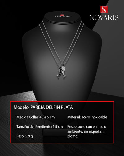 COLLARES PAREJA DELFINES PLATA (CPD)