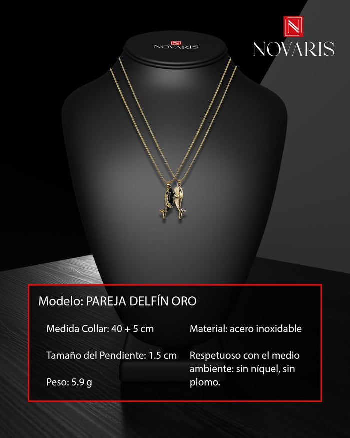 COLLARES PAREJA DELFINES ORO (CPC)