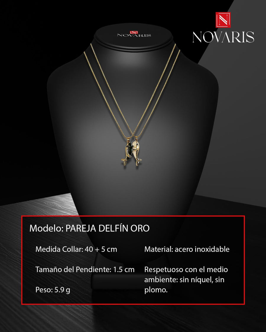 COLLARES PAREJA DELFINES ORO (CPC)