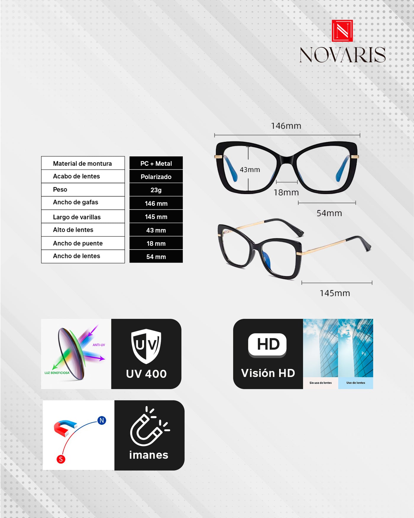 LENTES DAMA CONVERTIBLES PHOENIX (LDU)