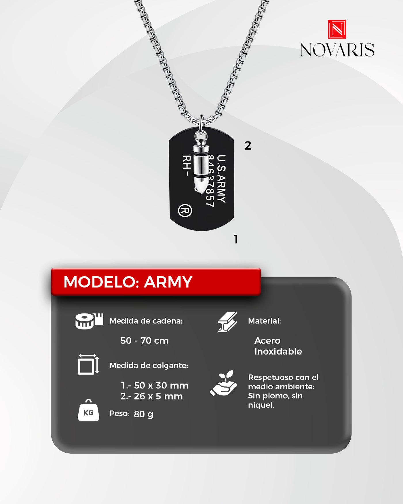 COLLAR HOMBRE ARMY (CHJ)