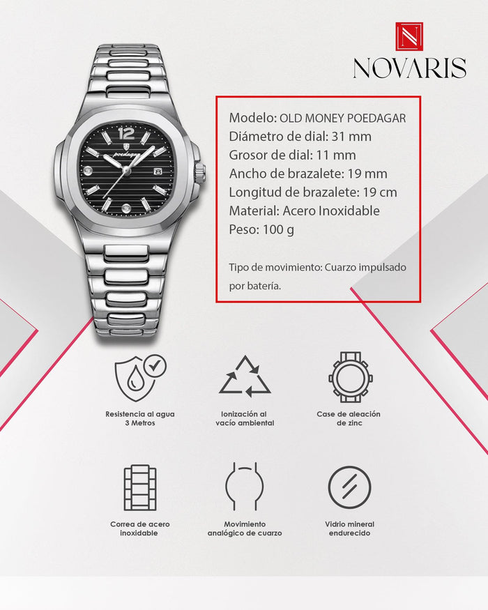 RELOJ DAMA OLD MONEY POEDAGAR (RDD)