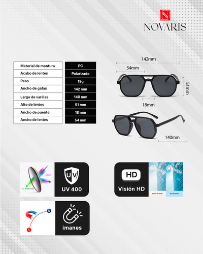 LENTES HOMBRE CONVERTIBLES DRACO (LHP 01)