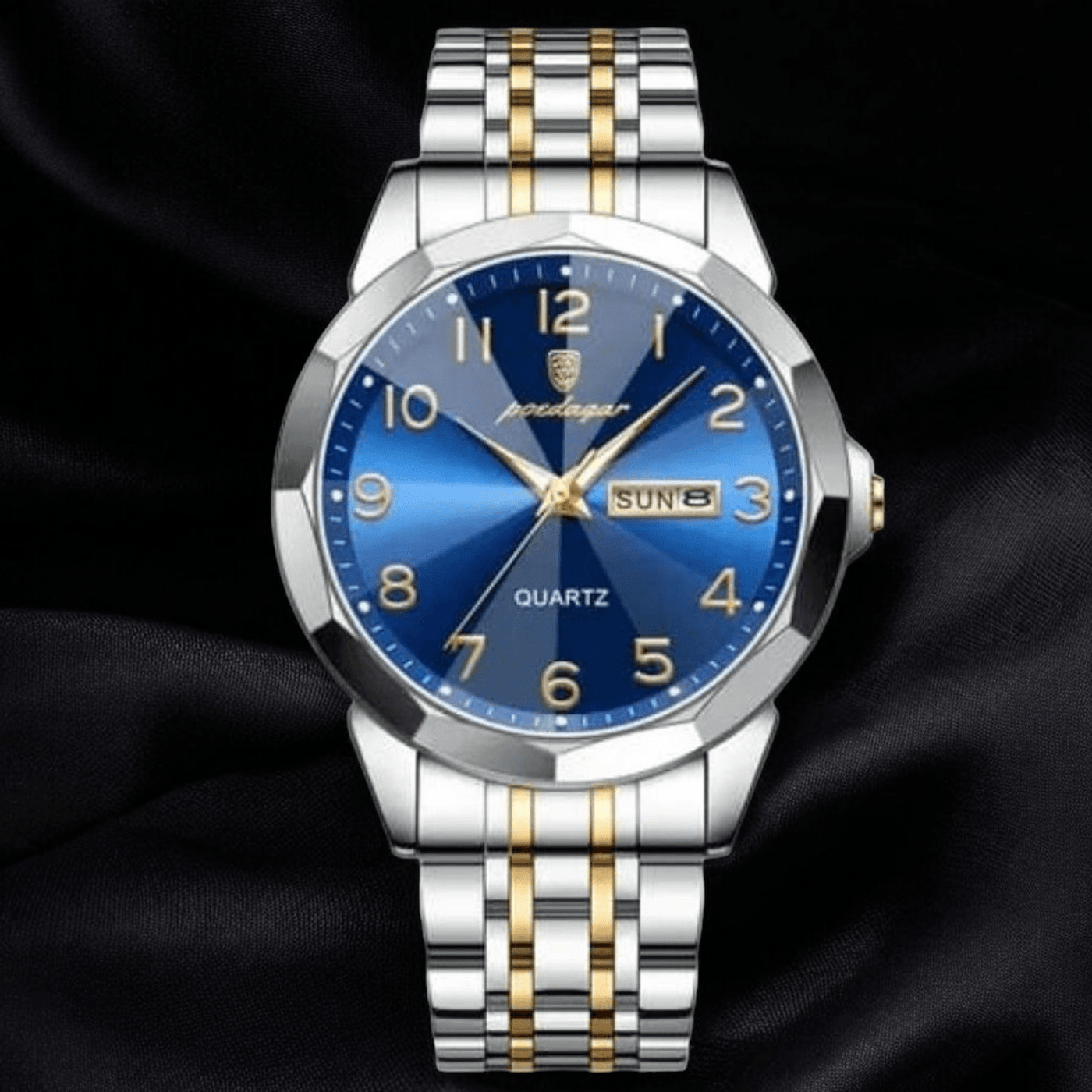 RELOJ HOMBRE SILVER/AZUL PODEGAR - NOVARIS