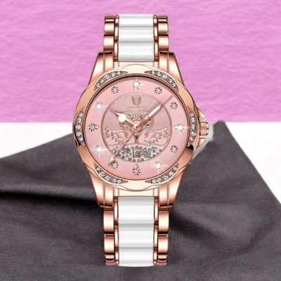 RELOJ DAMA CISNE BLANCO /PINK POEDEGAR - NOVARIS