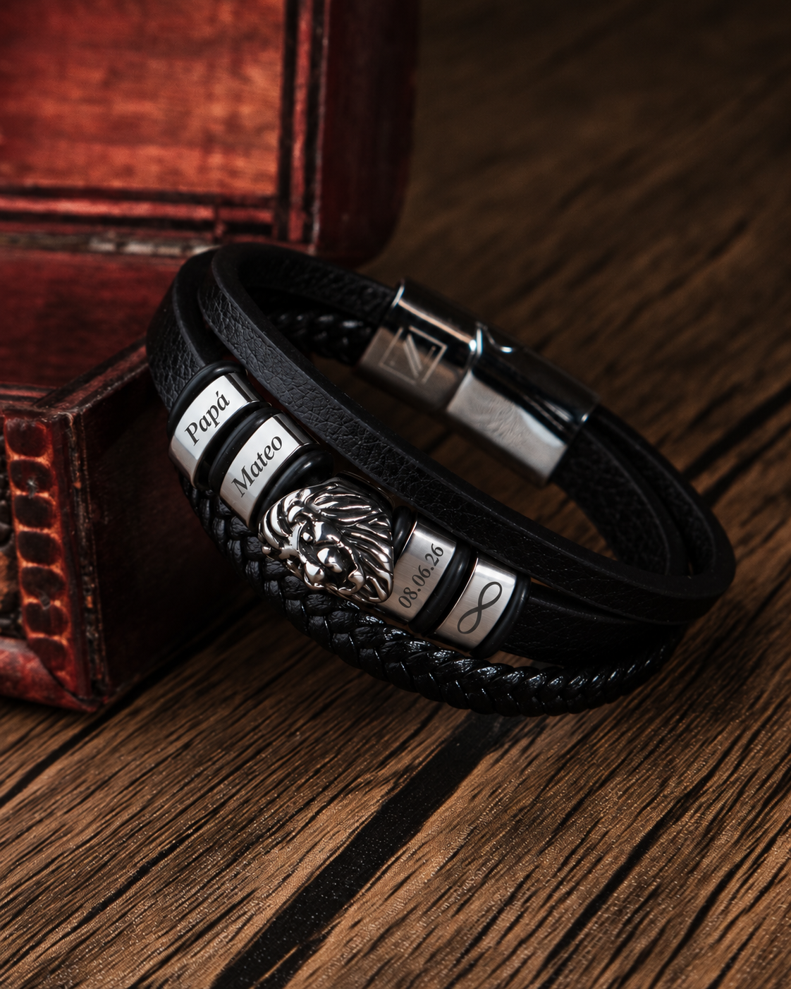 PULSERAS CUERO HOMBRE (PHA)
