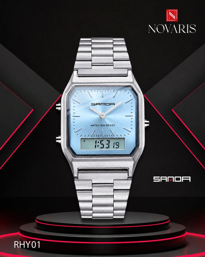 RELOJ HOMBRE CROWN DUAL SANDA (RHY)