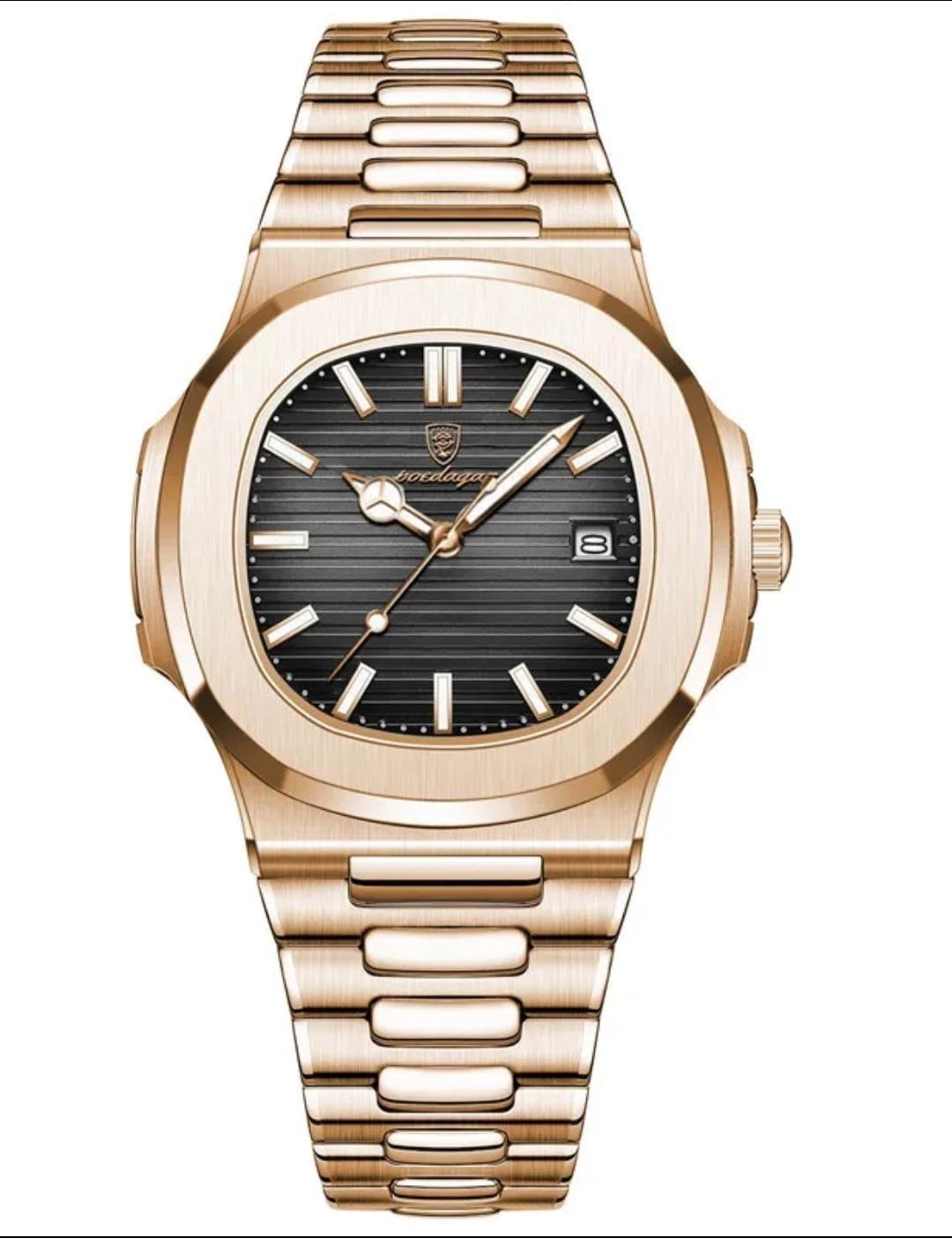 RELOJ CABALLERO OLD MONEY DORADO - NOVARIS