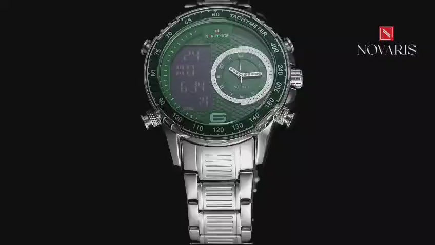 RELOJ HOMBRE VERDE NAVIFORCE